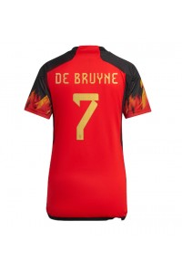 België Kevin De Bruyne #7 Voetbaltruitje Thuis tenue Dames WK 2022 Korte Mouw